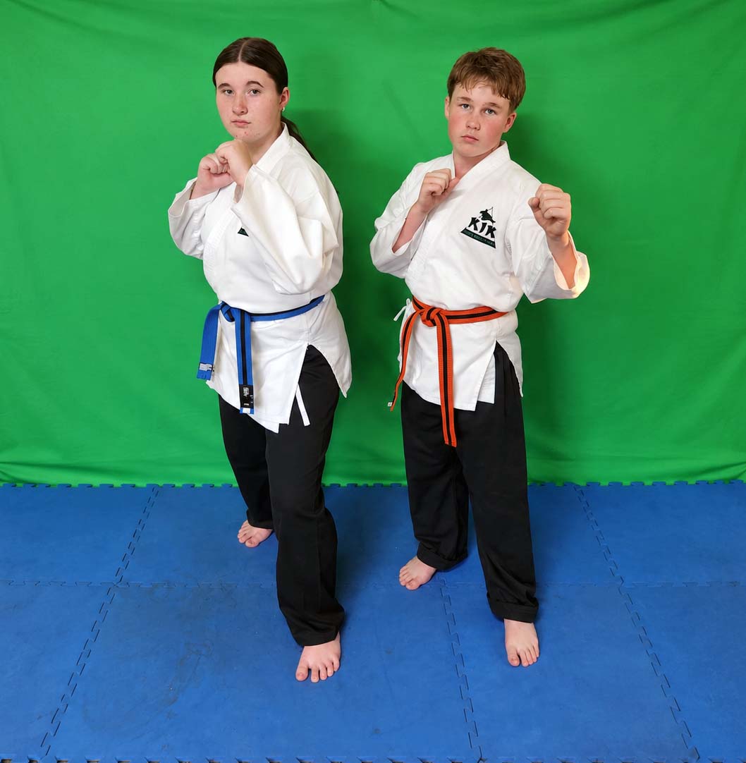 Teen martial arts training